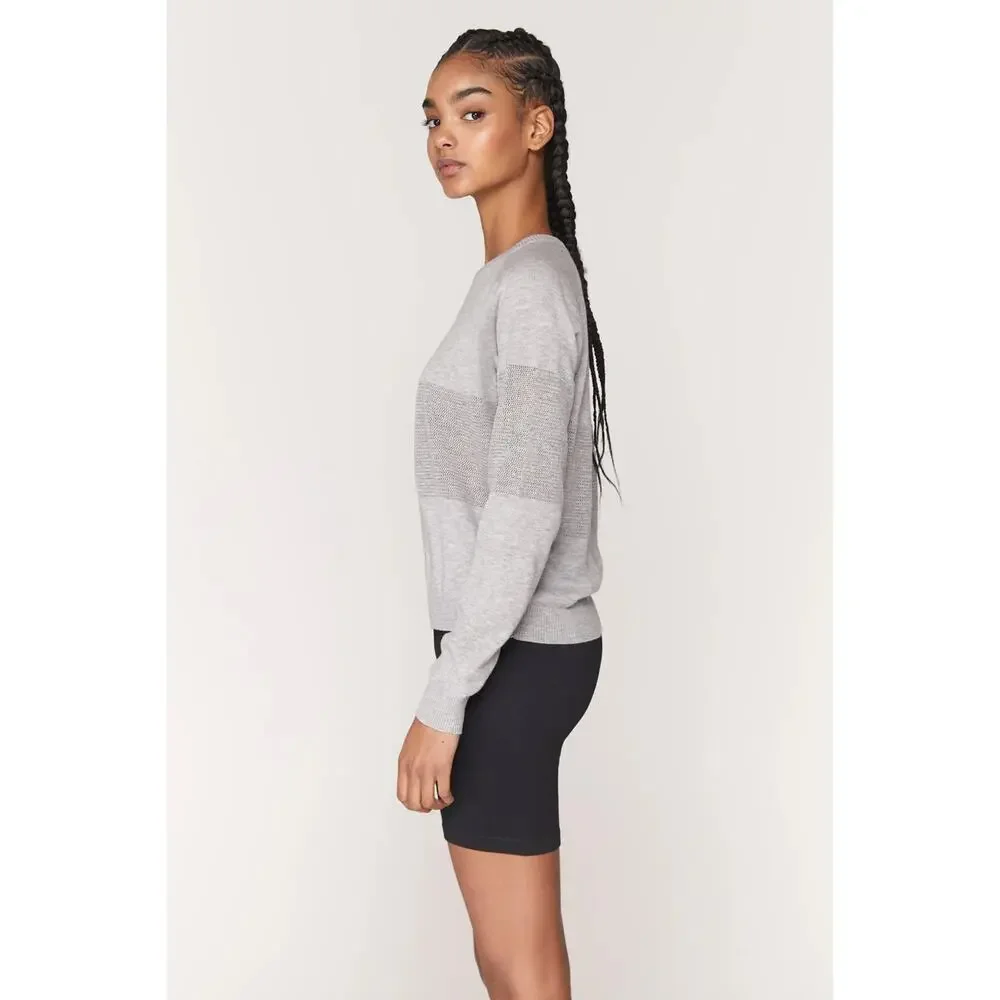 Spiritual Gangster On The Go Sweater Heather Gray Size XS
